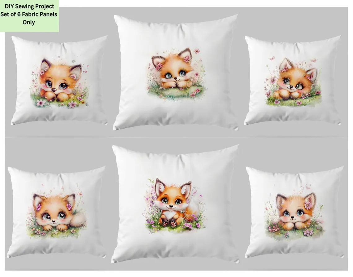 Maison De Flufari TM - Baby Fox Fabric Panel