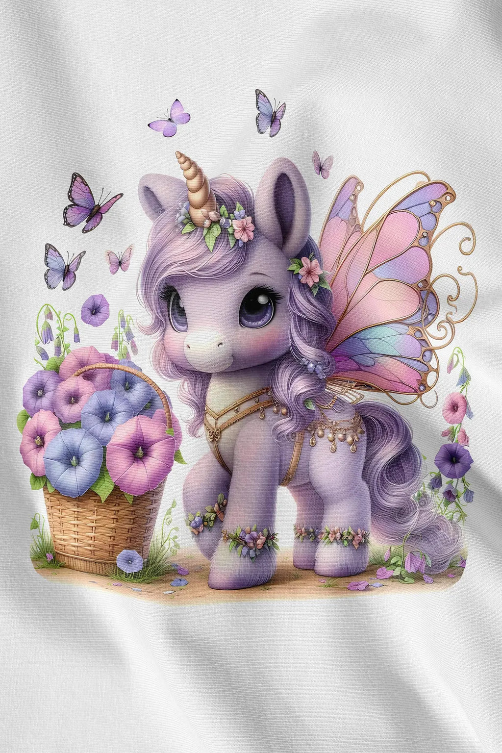 Maison De Flufari TM - Purple Unicorn Fabric Panel