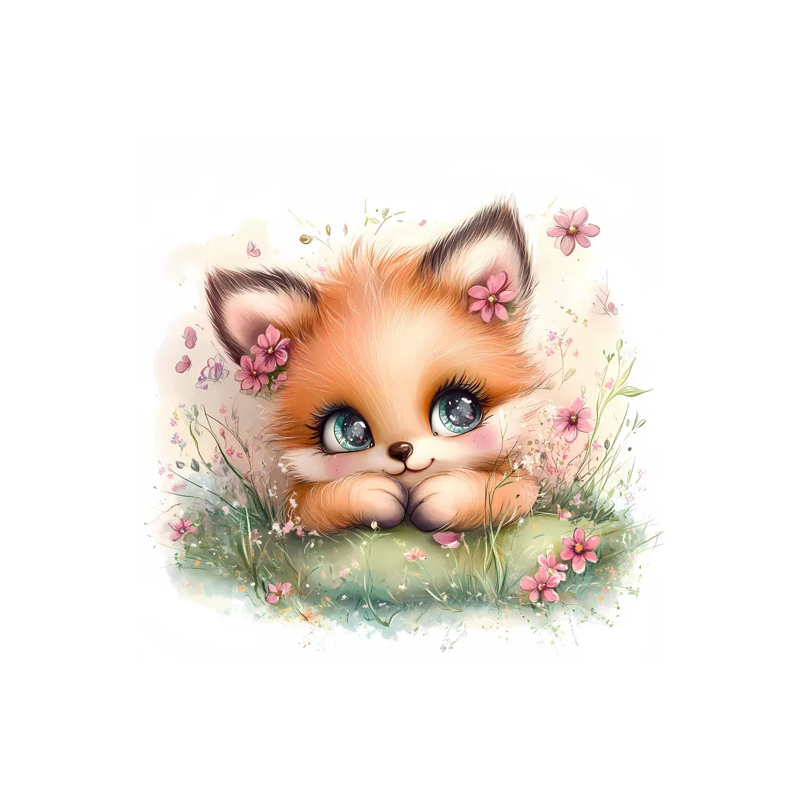 Maison De Flufari TM - Baby Fox Fabric Panel