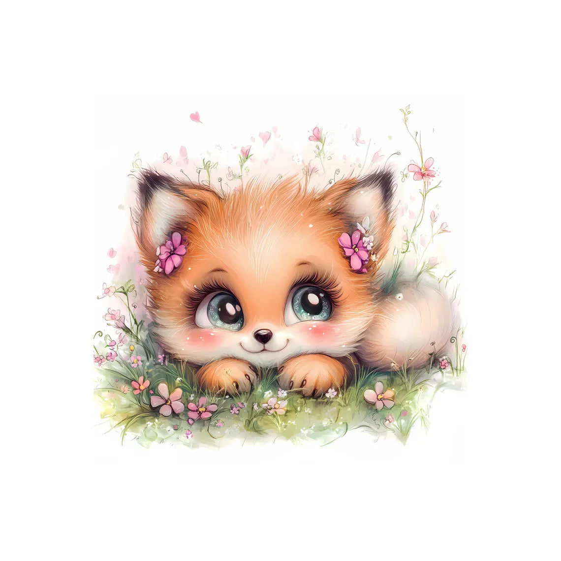 Maison De Flufari TM - Baby Fox Fabric Panel