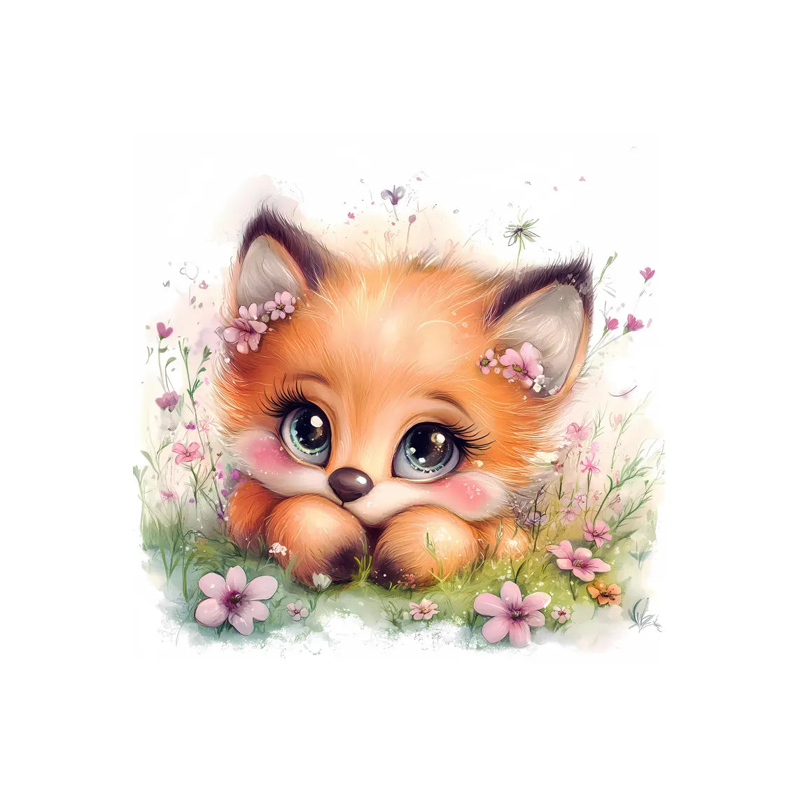 Maison De Flufari TM - Baby Fox Fabric Panel