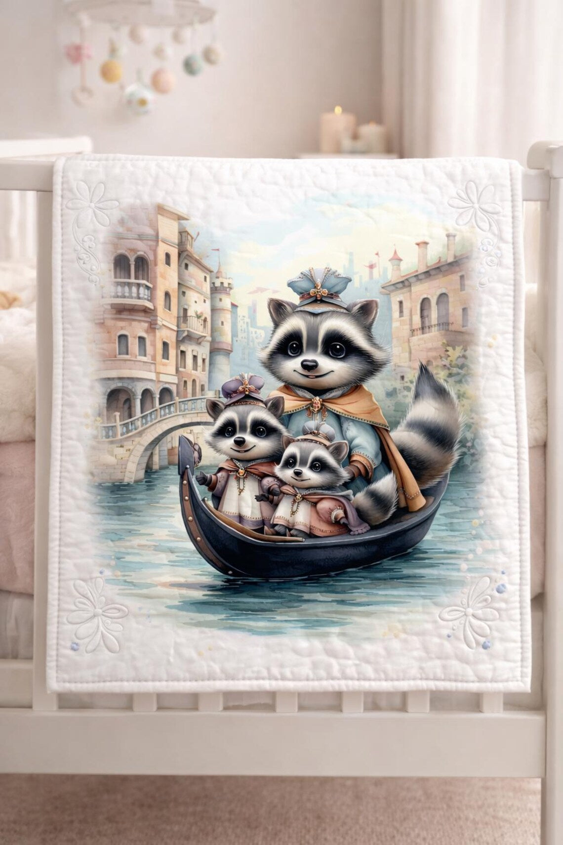 Maison De Flufari TM - Venice Cotton Fabric Panel for Quilting