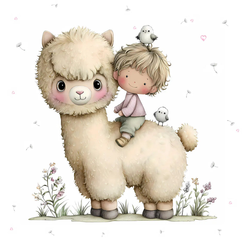 Maison De Flufari TM - Baby Horse Pony Cotton Fabric Panel