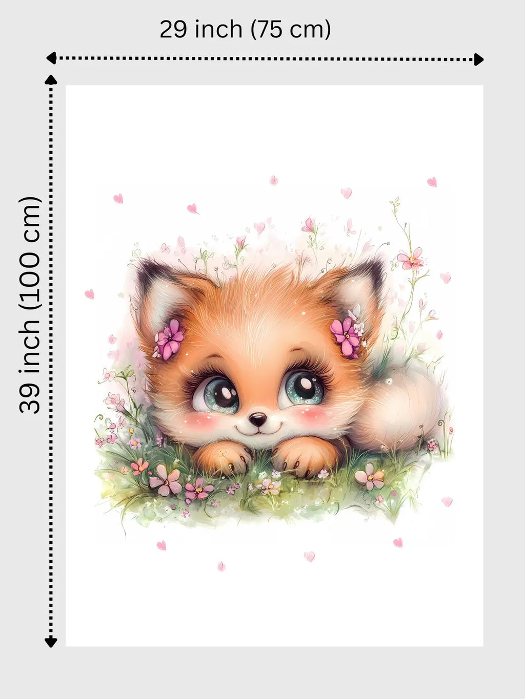Maison De Flufari TM - Baby Fox Fabric Panel