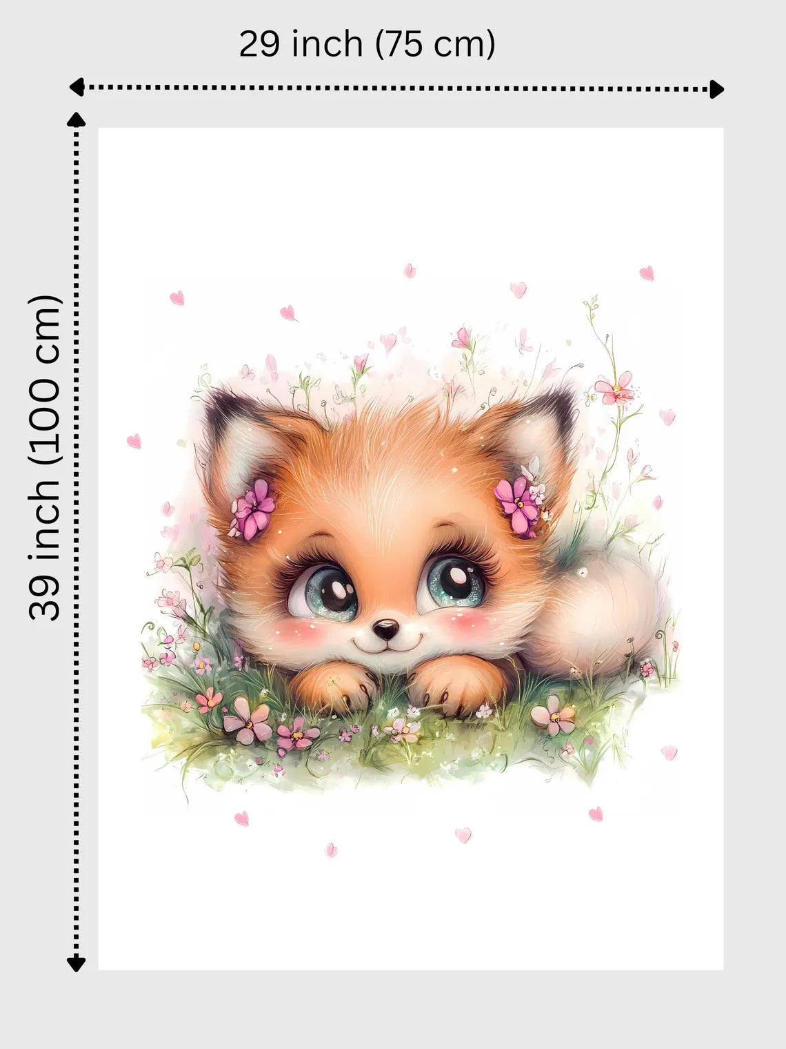 Maison De Flufari TM - Baby Fox Fabric Panel