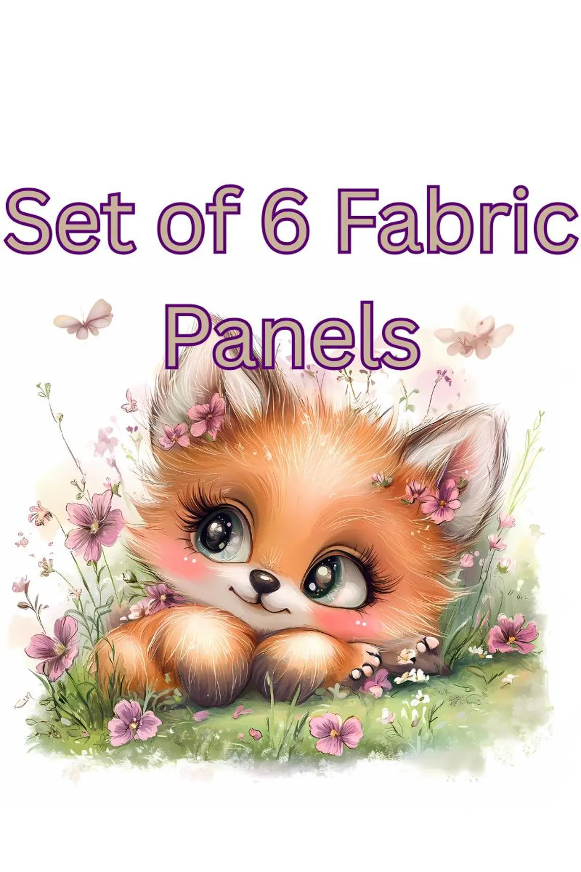 Maison De Flufari TM - Baby Fox Fabric Panel
