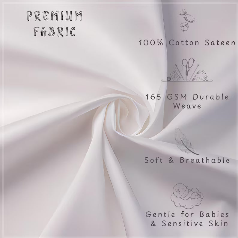 Maison De Flufari TM - Baby Swan - Duckling Fabric Panel for Quilting, Goose Nursery Decor, 100% Cotton
