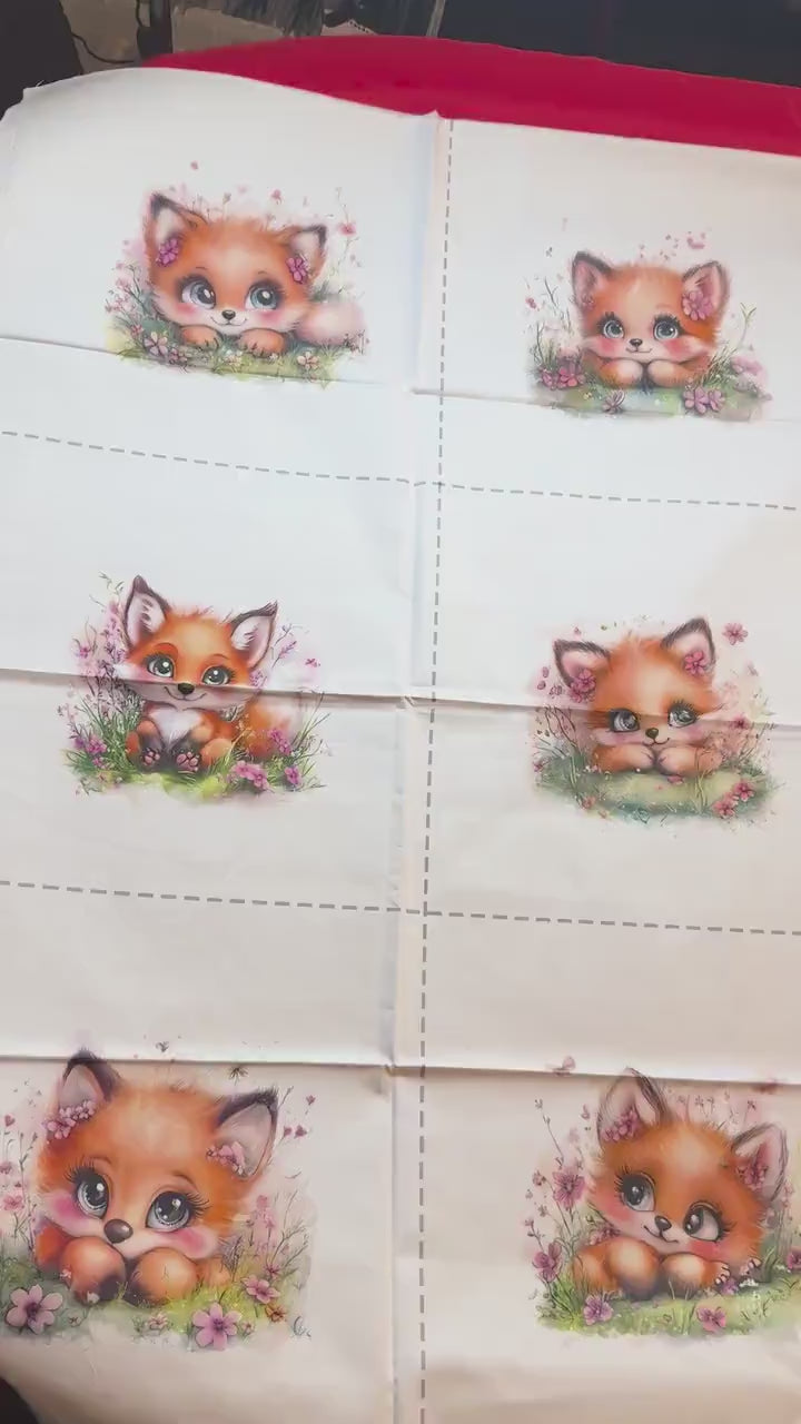 Maison De Flufari TM - Baby Fox Fabric Panel